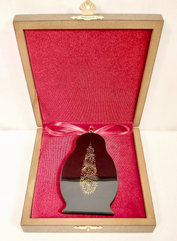 Сувенир "Матрешка" с росписью Палех в подарочном футляре