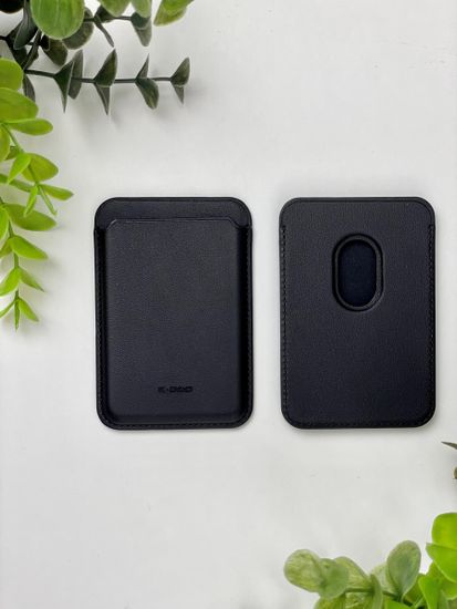 Кожаный чехол - бумажник K-DOO LEATHER WALLET MagSafe черный
