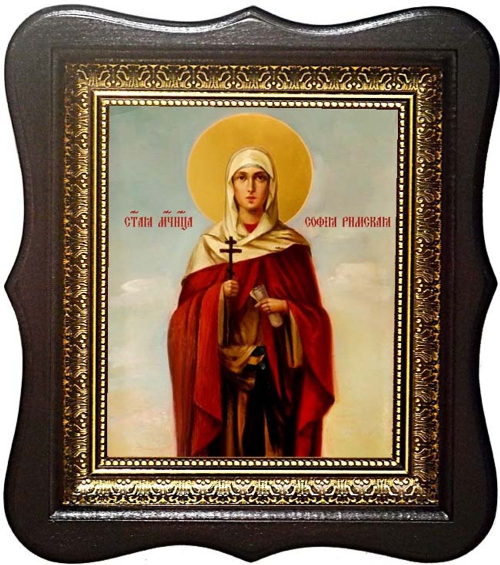 София Римская Святая мученица. Икона на холсте.