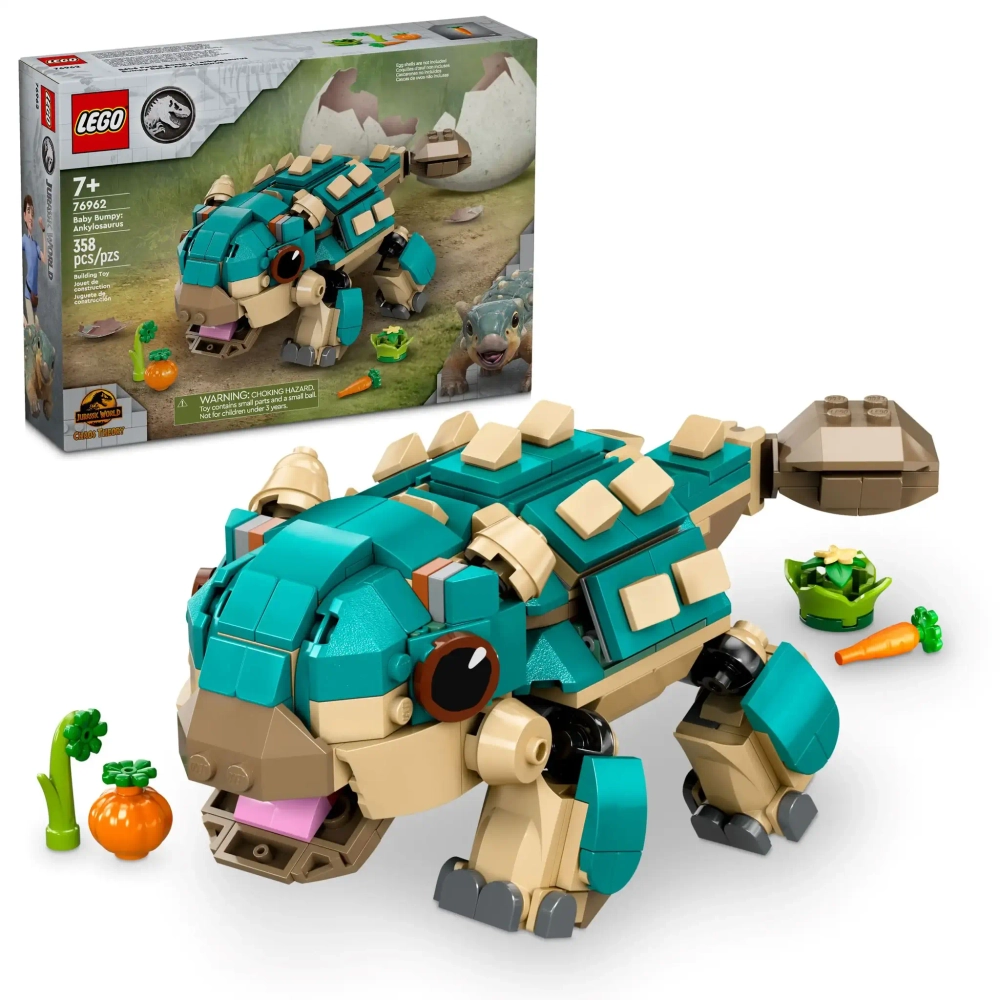 Конструктор LEGO Jurassic World 76962 Малыш Бампи: анкилозавр
