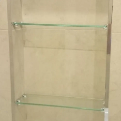 Полкодержатель (держатель для стеклянных полок) толщина 3-9мм никель, комплект 12шт. OTLEX.