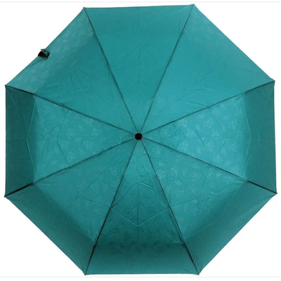 Зонт Три Слона L4806G-01 мини цвет бирюзовый 4 сложения автомат 8 спиц х 53 см длина сложенного зонта 23 см, 330 гр