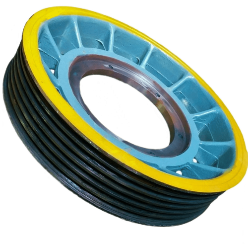 Канатоведущий шкив D=620 мм (ширина обода 130 мм), 6 лунок, канат 12 мм MITSUBISHI