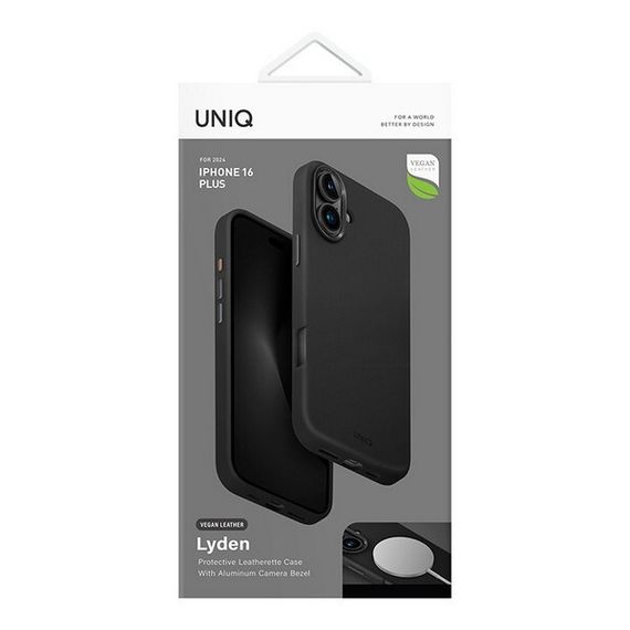 Чехол Uniq Lyden MagSafe для iPhone 16 Plus Black (IP6.7(2024)-LYDMBLK)