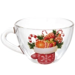 Чайная пара 200мл «Зимняя фантазия» 6 видов в чемоданчике