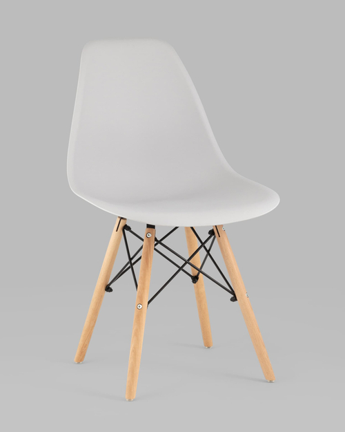 Стул Eames Style DSW светло-серый x4 (разборный каркас)