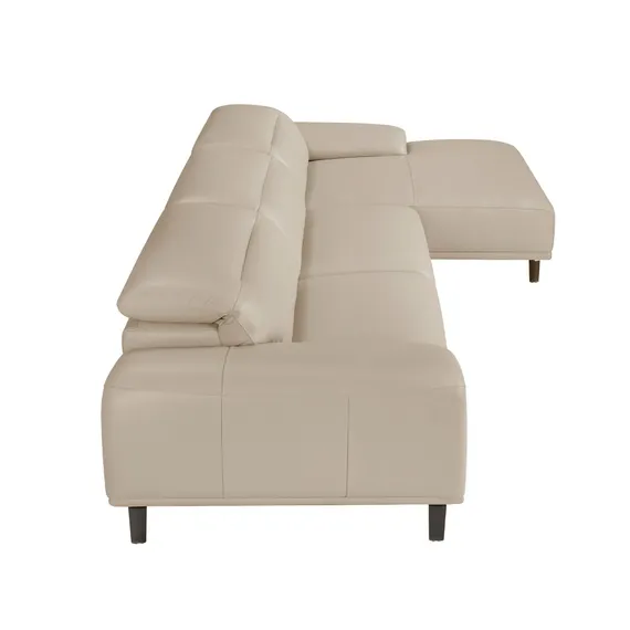 Угловой диван Angel Cerda KF112-R, серая кожа