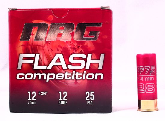 Патрон "Азот NRG Flash  Sport 12/70 №7,5 28 гр. Цена за патрон, заказ делается в пачках (25 шт)