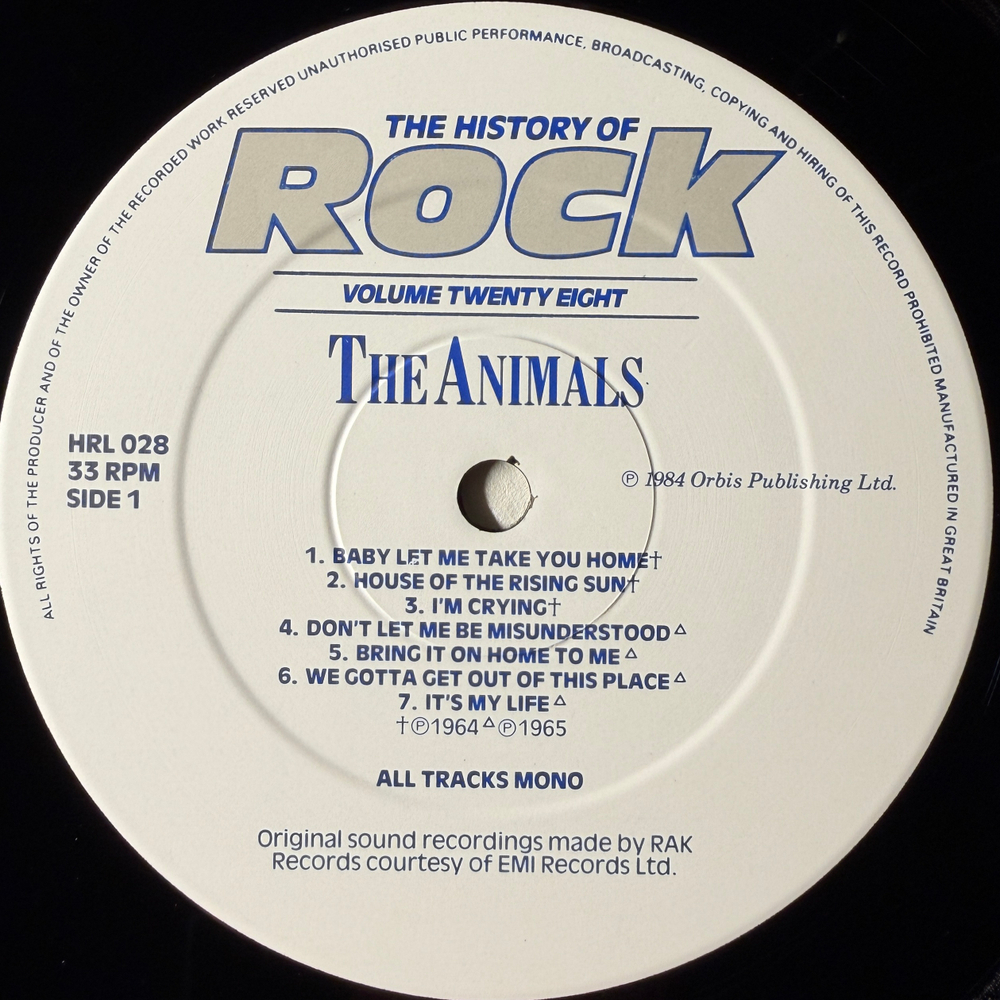 Сборник History Of Rock 28 2LP (Англия 1985г.)