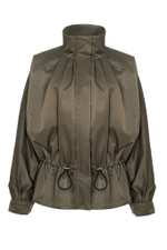 “Air jacket” Ветровка с драпировкой на молнии.