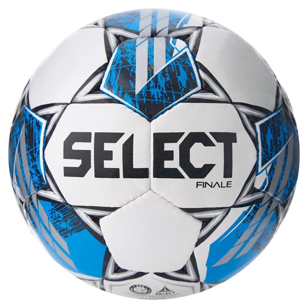Мяч футб. SELECT Finale V25, 3855160584, р.5, FIFA Basic, 32п, ПУ, руч. сш, бело-синий
