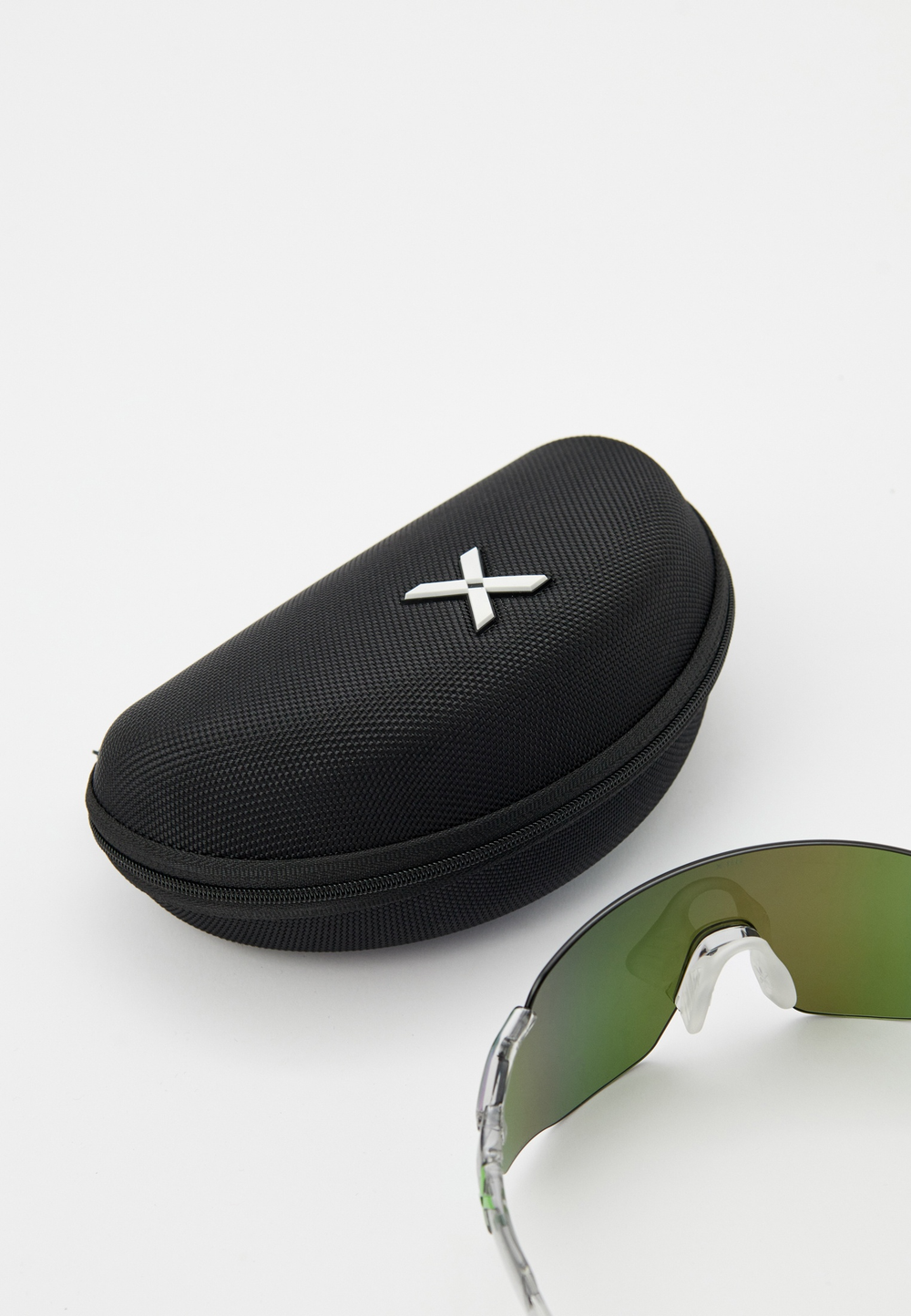 Спортивные очки HILX Savage (L) Shiny Crystal Grey Green / Green Lens