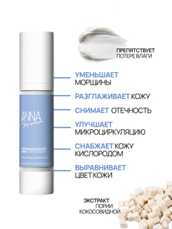 Крем с пептидами для лица преображающий для всех типов кожи, 50 мл