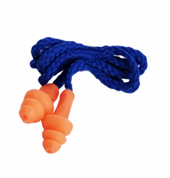 Беруши Росомз Блокер Смарт, вкладыши противошумные, со шнурком, многоразовые, оранжевый, арт. 63515