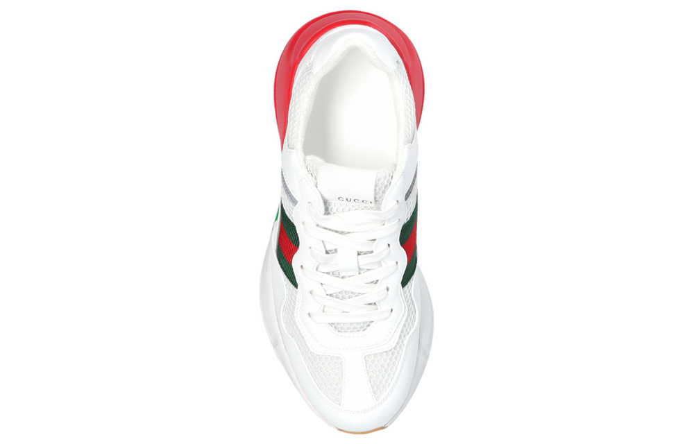 Gucci Wmns Rhyton "White Red Green Reflective" Women"s