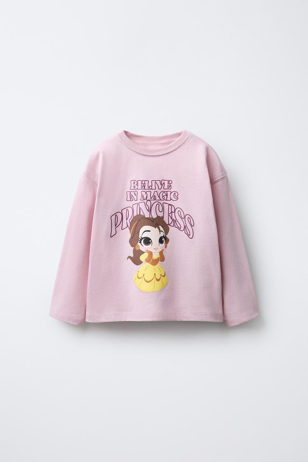 ZARA ЛОНГСЛИВ С ПРИНТОМ PRINCESS © DISNEY, РОЗОВЫЙ/ЛИЛОВЫЙ