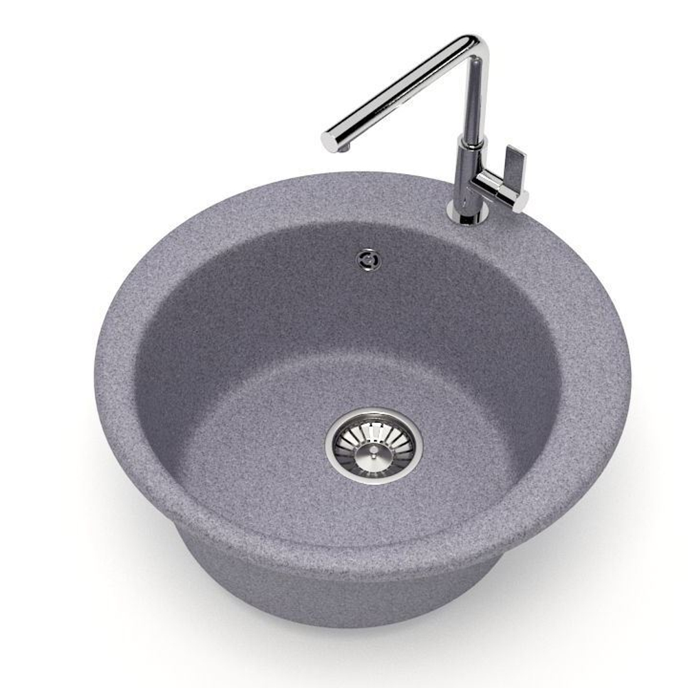 Кухонная мойка GLANZ J030-G35 475мм Темно-серый