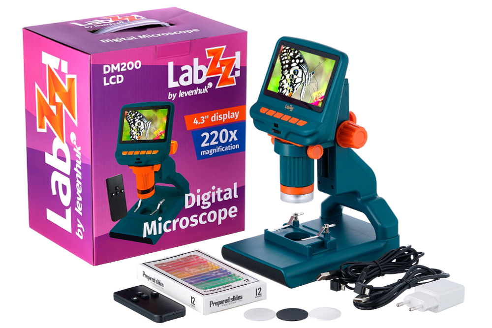 Микроскоп цифровой Levenhuk LabZZ DM200 LCD - фото 15