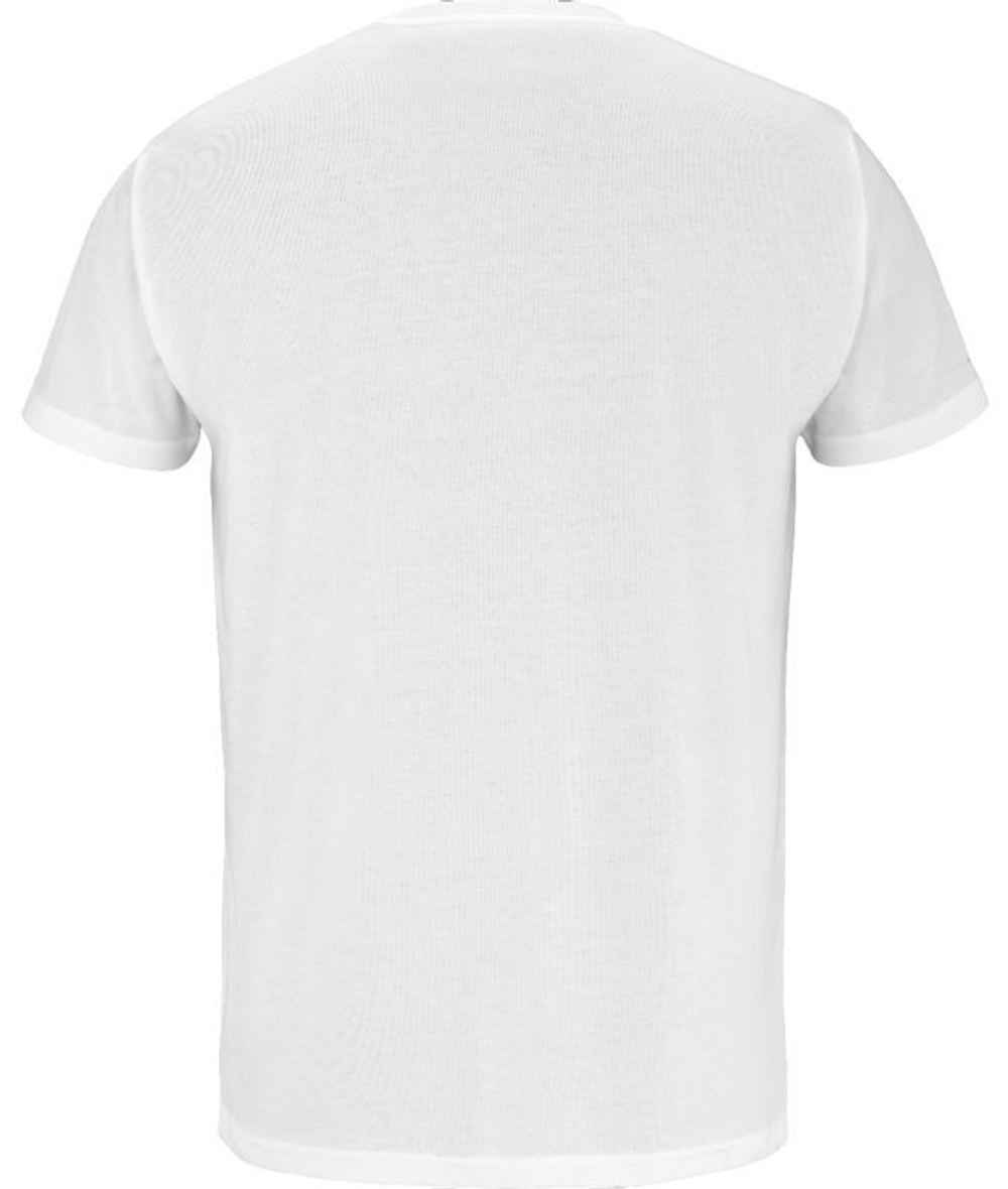 Мужская теннисная футболка Babolat Exercise Big Flag - белый