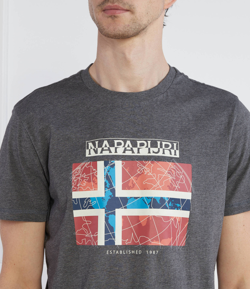 Футболка S-GUIRO Napapijri - серый(NP0A4H22)
