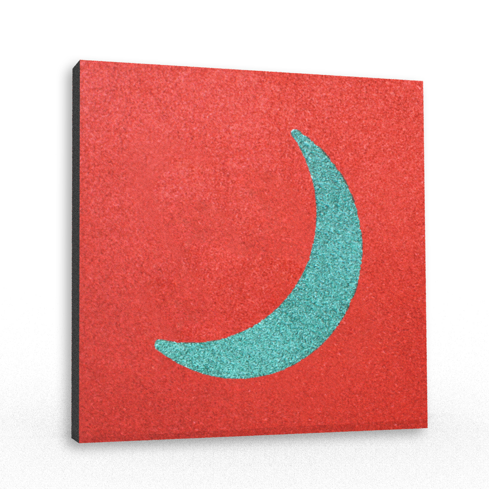 Резиновая плитка с рисунком Месяц 500х500x40 мм тротуарная