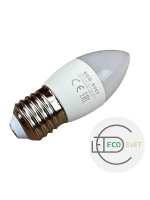 Светодиодная LED Лампа С37 Е27 6W нейтр. 3шт