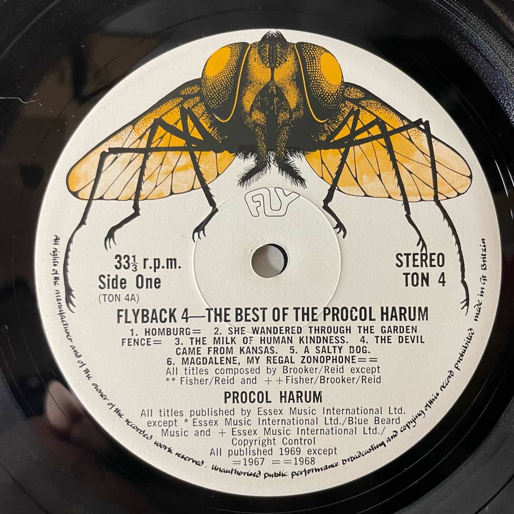 Винтажная виниловая пластинка LP Procol Harum, Flyback 4, The Best Of Procol Harum (Англия 1971)
