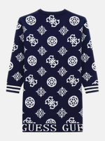 Платье трикотажное GUESS Синий/Белый орнамент Девочка
