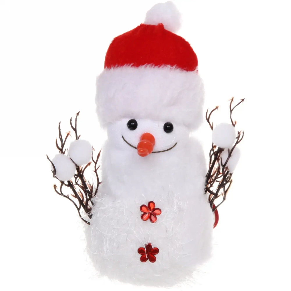 Украшение новогоднее «Снеговик с веточками» 18*12 см