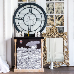 Настенное зеркало Объект мечты Сен-Лазар блэк