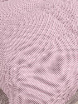 Простынь на резинке Сказка "Вязание розовое" 180х200 см, перкаль