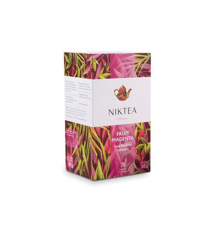 Niktea Fruit Magenta / Фрут Маджента, чай фруктовый в пакетиках, 25 шт.