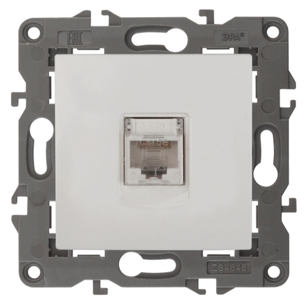 14-3107-01 ЭРА Розетка RJ45, IP20, белый
