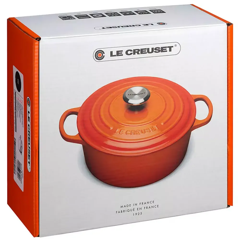 Чугунная кастрюля Le Creuset, Синий - 8