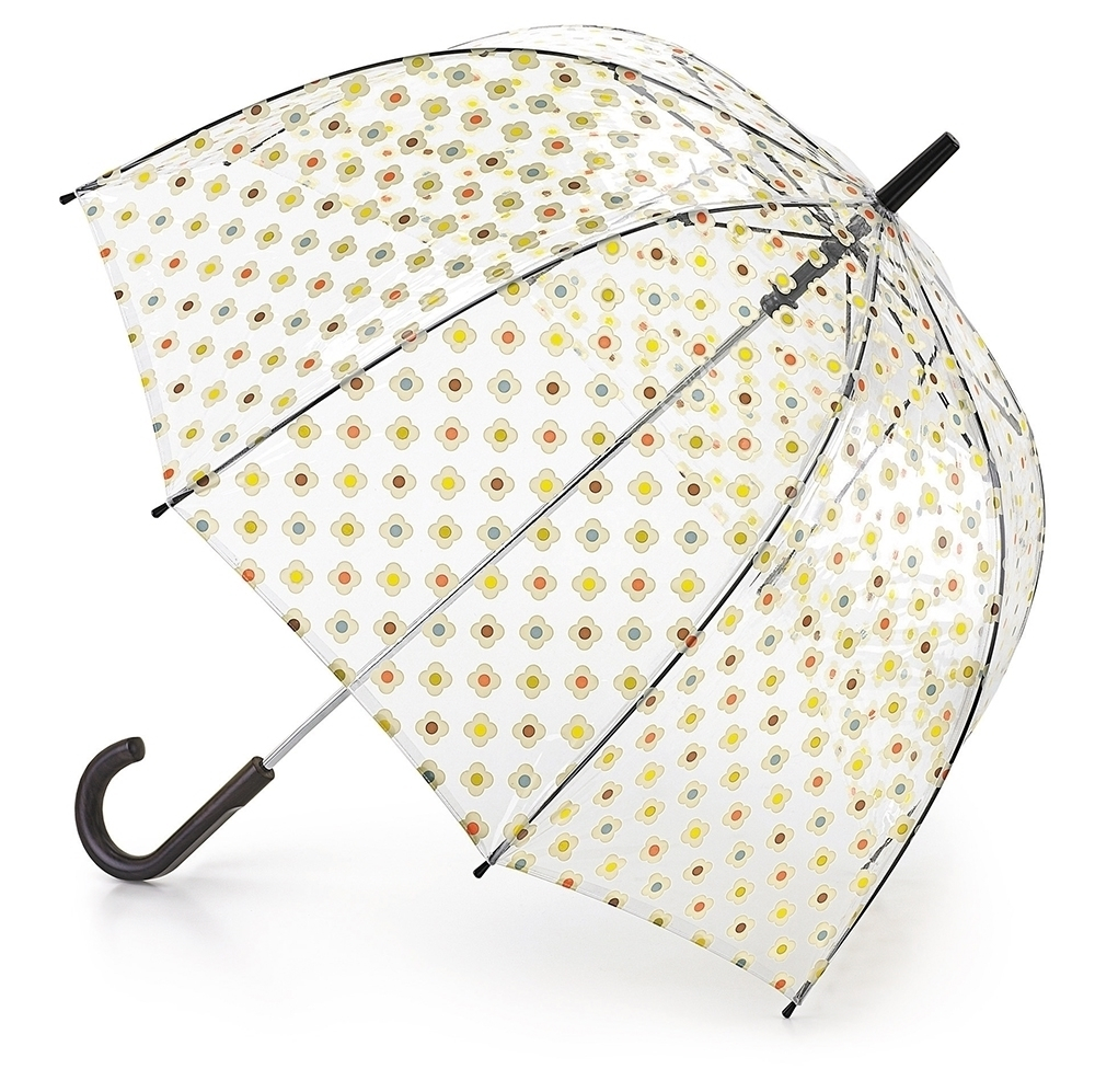 Fulton Multi Flower Check прозрачный зонт-трость