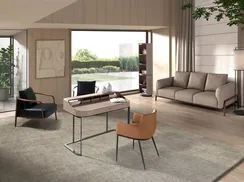 Туалетный столик Angel Cerda 3279 из экокожи, ореха и серой стали