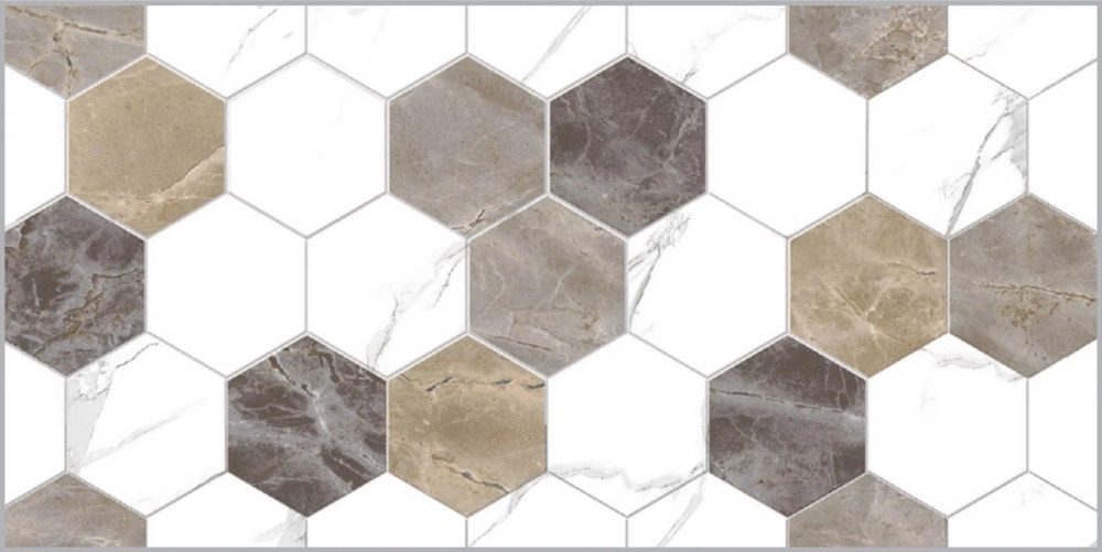 Керамическая Плитка Декор PRIMAVERA/ТШ Дамон Гексагон (ТР3628Н) (10шт) 300х600х8,5 1,8/86,4