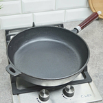 Сковорода 30см чугунная с деревянной ручкой CIF30-W