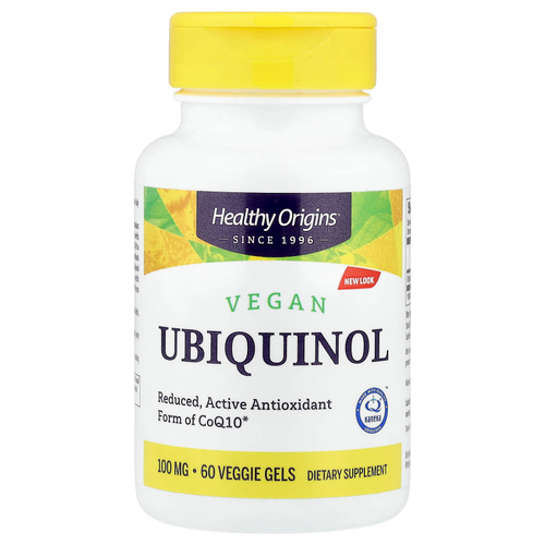 Healthy Origins, веганский убихинол, 100 мг, 60 растительных капсул
