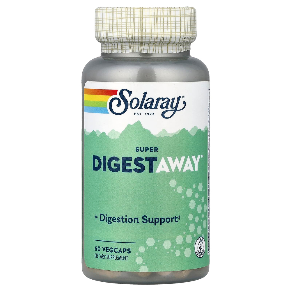Solaray, Super DigestAway™, 60 растительных капсул