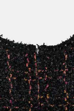 ZARA МИНИ-ПЛАТЬЕ ИЗ СТРУКТУРИРОВАННОГО ТРИКОТАЖА, РАЗНОЦВЕТНЫЙ