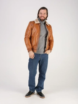 Дубленка натуральная куртка зимняя кожаная