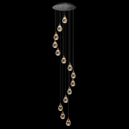 Подвесной светильник MD24001004-14A copper/clear