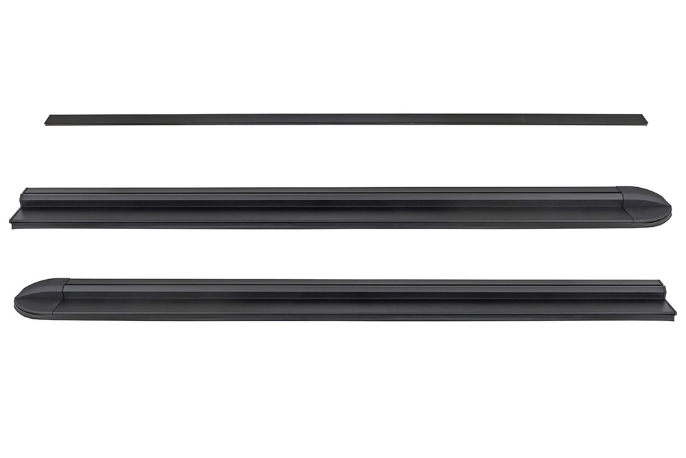 Крышка кузова для Toyota Hilux 2015+, роллета раздвижная 1572х1570 мм, алюминиевая, черная РИФ