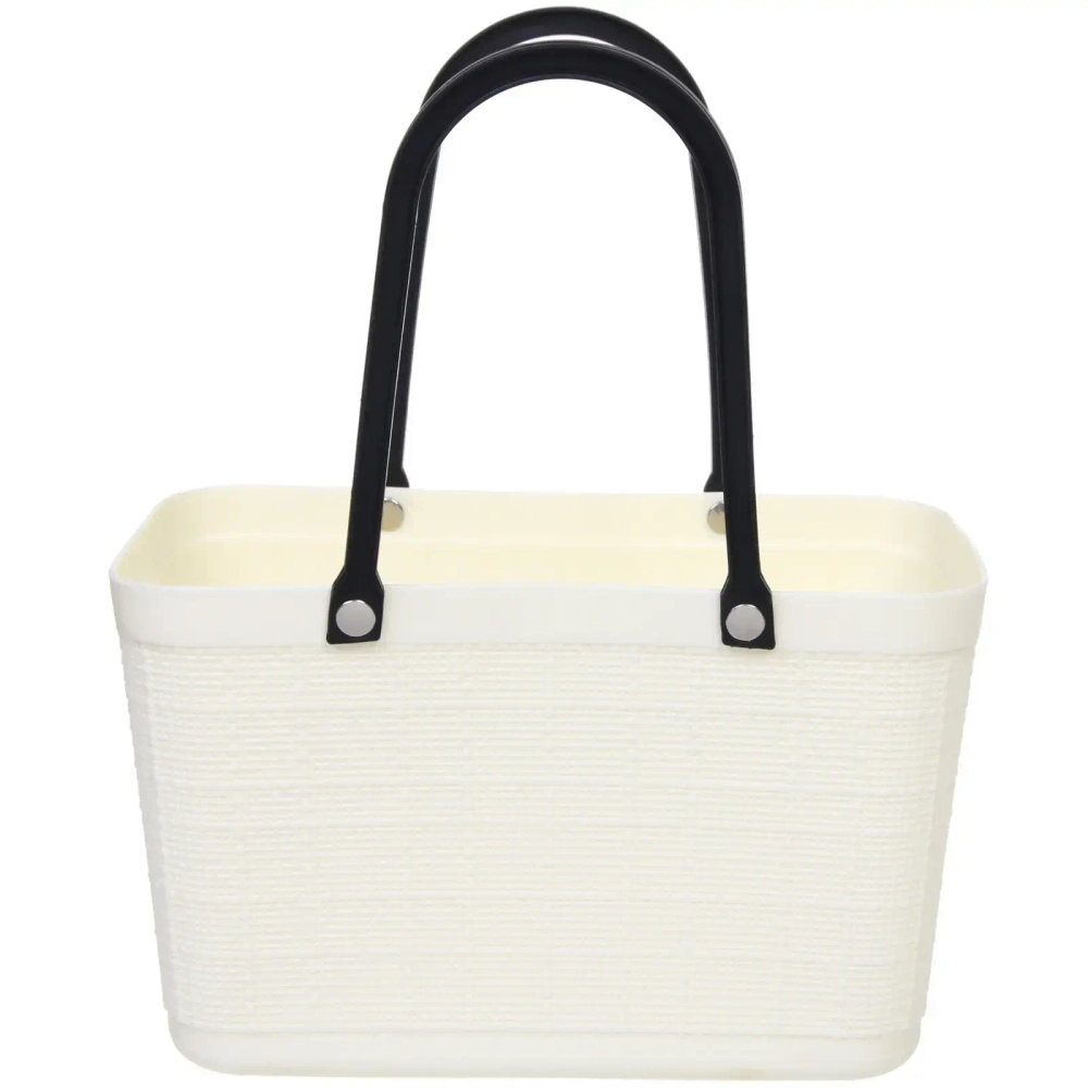 Корзина - сумка для хранения «СТЭНТ», цвет белый, 27.5*15*34см