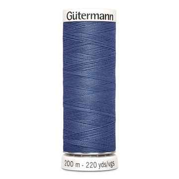 Нить Sew-All 100 для всех материалов, 100% полиэстер Gutermann 200 м цв. 112 серо-синий джинс