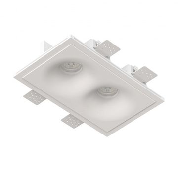 Встраиваемый гипсовый светильник для установки в потолках из гипсокартона LED MR16 GU10 / модуль LED MR16 SN 018 белый Elektra Duo Stellanova