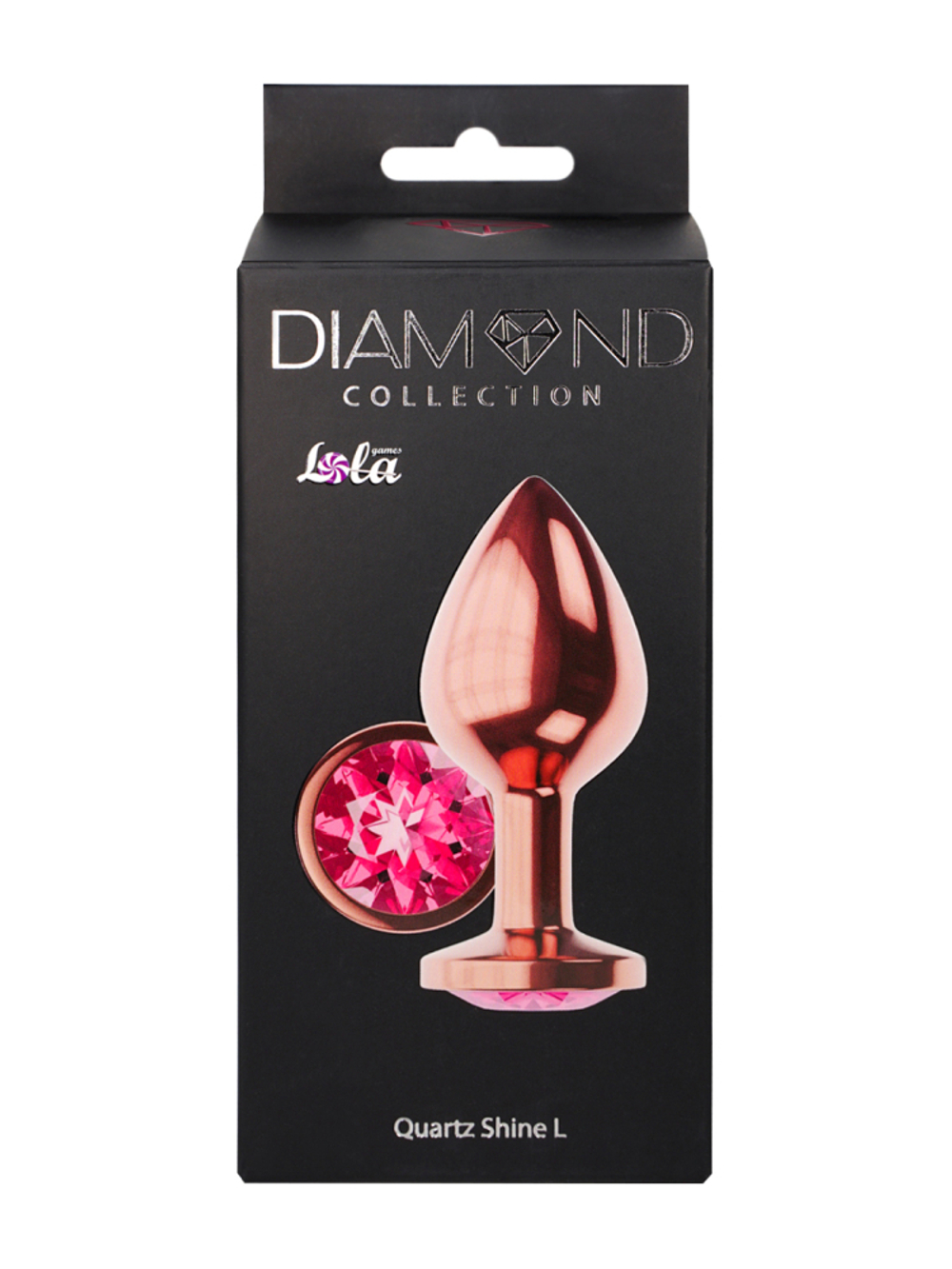 Diamond Shine L - Анальная Пробка, Розовое Золото