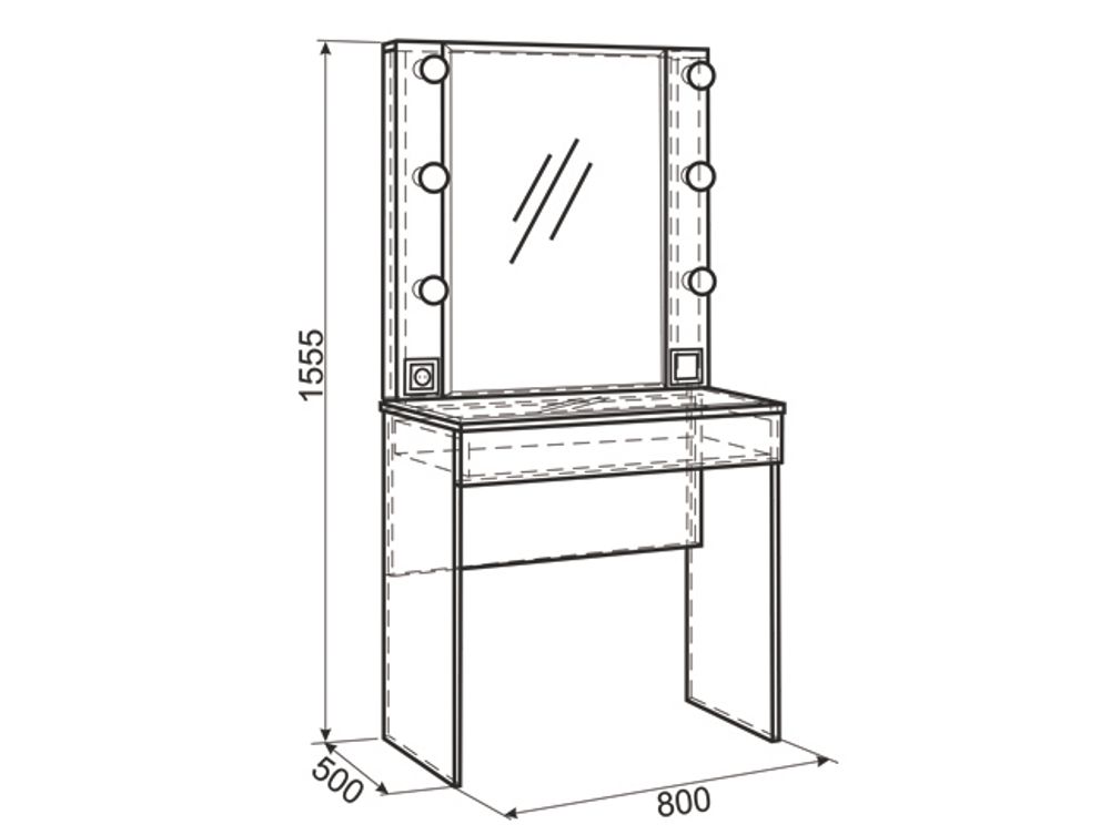 Детская «Гламур» № 3 (белый), ЛДСП, Мебельсон