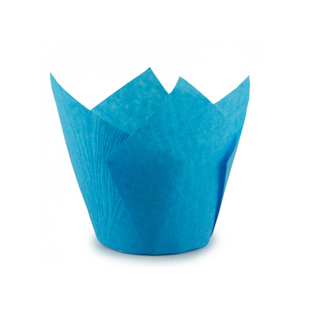 Форма "Тюльпан"  D-5см, H-8см ГОЛУБОЙ /180шт/1800